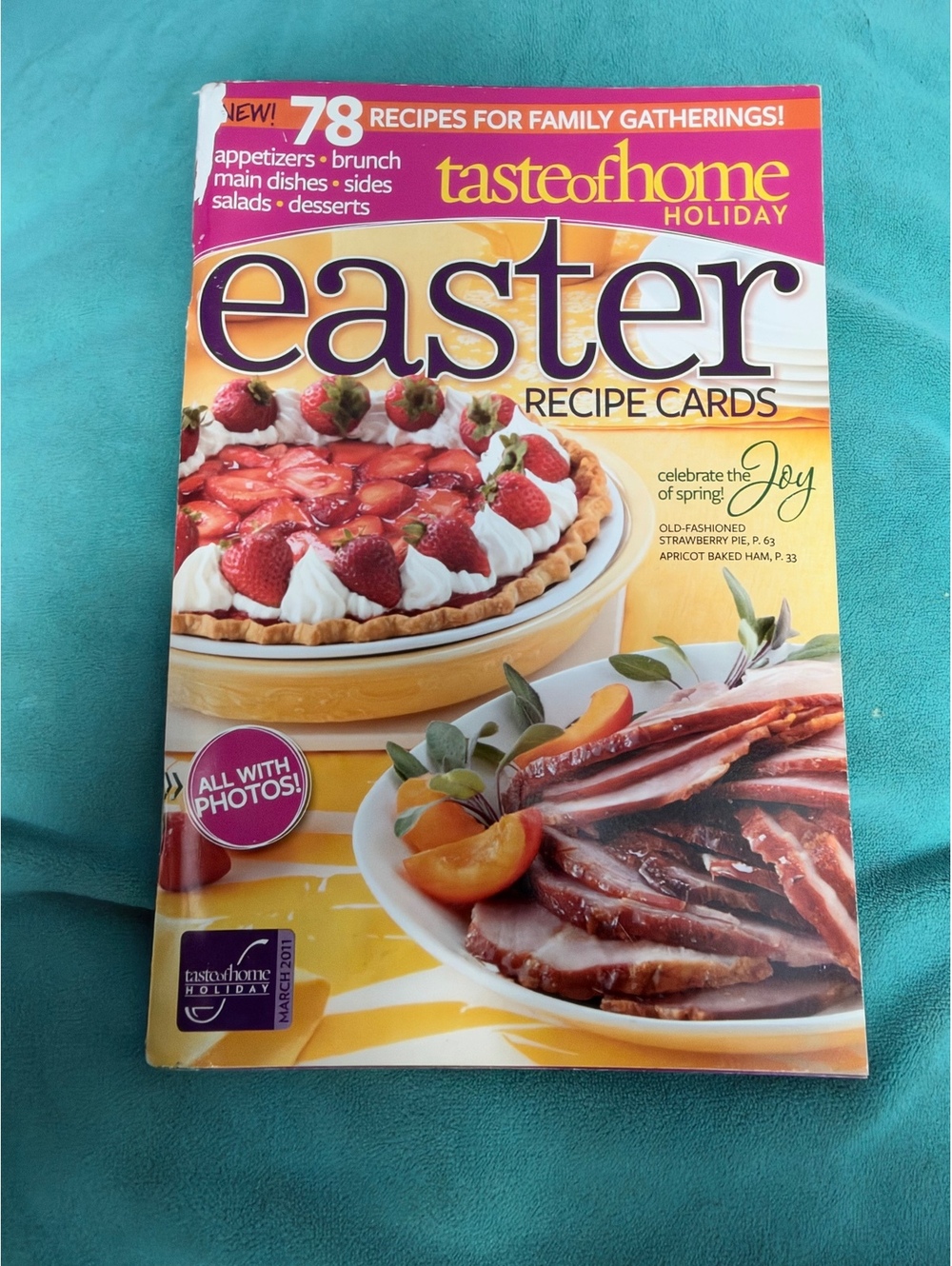 Taste of Home Holiday Easter Recipe Cards Cookbook 78 Family Gathering Recipes